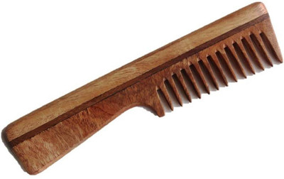 

The Gorgeous Neem Wood Comb (Wide Spaced Teeth with handle)