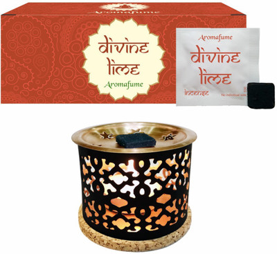 

Aromafume Divine Lime Incense Bricks (Medium) & Snowflake Burner Fresh Agarbattis(20 Units)
