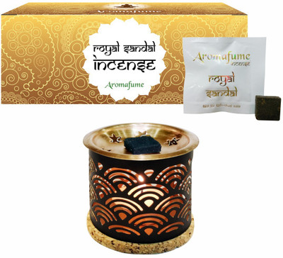 

Aromafume Royal Sandal Incense Bricks (Medium) & Rainbow Burner Fresh Agarbattis(20 Units)