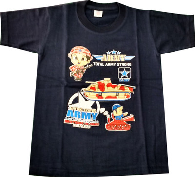 

Fashionitz Boys Printed Cotton T Shirt(Black, Pack of 1