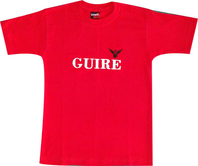 

Fashionitz Boys Printed Cotton T Shirt(Red, Pack of 1