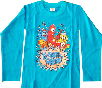 

Fashionitz Boys Printed Cotton T Shirt(Blue, Pack of 1