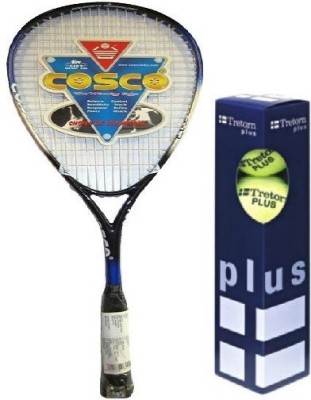 

Cosco Combo of Two, One 'Tournament' Squash Racquet and one Box 'TRETORN PLUS' Tennis Ball Pack of 4- Squash Kit