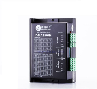 

Robodo Leadshine DMA860H 7.2A Stepper Motor Driver DC 24-80V for 86/110 2-Phase Stepper(Black)