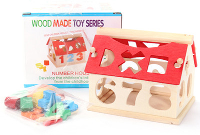 

Tickles Wooden Educational Toys Digital Number House Blocks Intelligence Shape Learning Toy Great for 1 to 4 Years Old Children for Kids 2 yrs Plus(Multicolor)