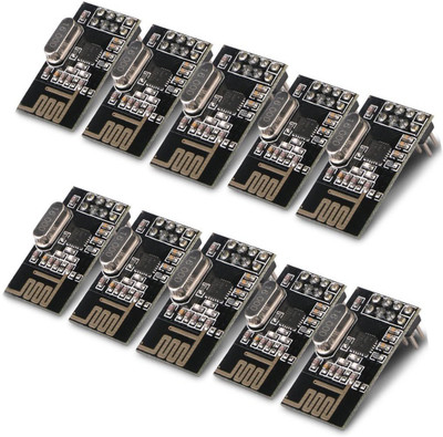 

REES52 10pcs Arduino NRF24L01+ 2.4GHz Wireless RF Transceiver Module New(Black)