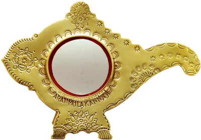 

keralashopee Aranmula Glossy Sank with back Stand Decorative Mirror(Designer Finish : Glossy)
