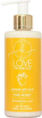 

LOVE ORGANICALLY Pure Honey + Nut Butter Body Lotion -Made With Natural And Pure Ingredients -Free From Sulphates, Mineral Oils, Parabens, GMOs & All Harsh Chemicals(220 ml)