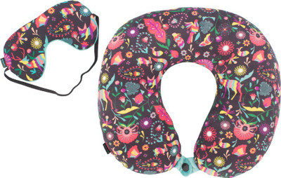

Chumbak Wild & Free Neck Pillow & Eye Shade(Blue)
