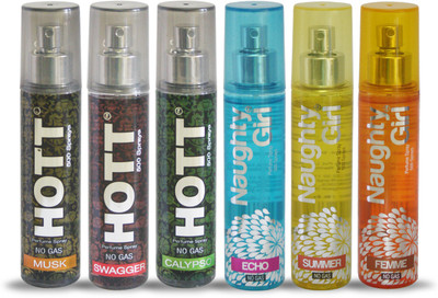 

Hott MUSK SWAGGER CALYPSO And Naughty Girl ECHO SUMMER FASHION Perfume For Combo Pack of 6 -60ML Eau de Parfum - 60 ml(For Men & Women)