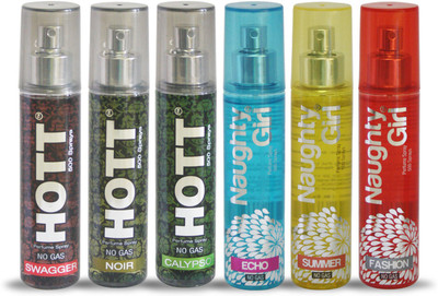 

Hott SWAGGER NOIR CALYPSO And Naughty Girl ECHO SUMMER FASHION Perfume For Combo Pack of 6 -60ML Eau de Parfum - 60 ml(For Men & Women)