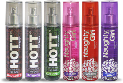 

Hott SWAGGER INTENSE CALYPSO And Naughty Girl CHARM FASHION TOUCH Perfume For Combo Pack of 6 -60ML Eau de Parfum - 60 ml(For Men & Women)