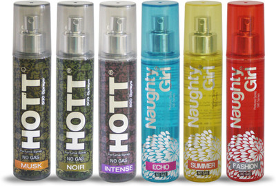 

Hott MUSK NOIR INTENSE And Naughty Girl ECHO SUMMER FASHION Perfume For Combo Pack of 6 -60ML Eau de Parfum - 60 ml(For Men & Women)
