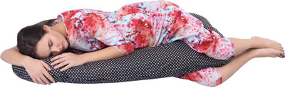 

Momsyard Polka Dots in Black Color Pregnancy Pillow Pack of 1(Cyan)