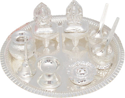 

GoldGiftIdeas 8 Inch Prarthana Special Silver Plated(Silver)