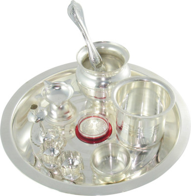 

GoldGiftIdeas 8 Inch Super Plus Tarbhana Silver Plated(Silver)