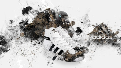 

adidas sneakers sports abstraction poster on LARGE PRINT 36X24 INCHES Photographic Paper(36 inch X 24 inch, Rolled)