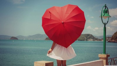 

A girl holding a umbrella on fine art paper 13x19 Fine Art Print(19 inch X 13 inch, Rolled)