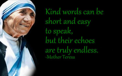 

Mother Teresa Beautiful poster5 on LARGE PRINT 36X24 INCHES Photographic Paper(24 inch X 36 inch, Rolled)