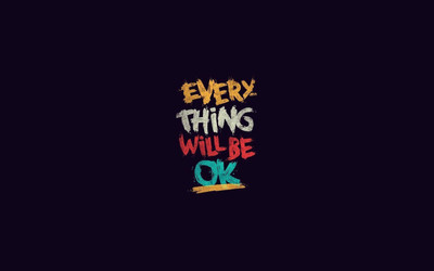 

everything will be ok wide poster on LARGE PRINT 36X24 INCHES Photographic Paper(24 inch X 36 inch, Rolled)