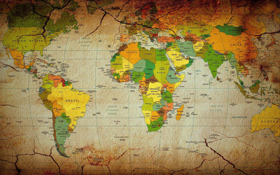 

World map wallpaper HD (2) on LARGE PRINT 36X24 INCHES Photographic Paper(24 inch X 36 inch, Rolled)