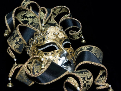 

mask masquerade ribbons patterns on fine art paper 13x19 Fine Art Print(19 inch X 13 inch, Rolled)