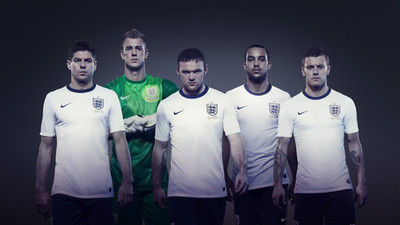 

football jack wilshere wayne rooney joe hart steven gerrard theo walcott england shape nike team england on LARGE PRINT 36X24 INCHES Photographic Paper(36 inch X 24 inch, Rolled)
