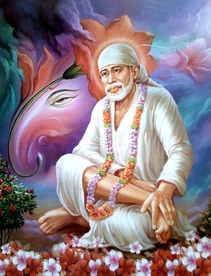 

sai baba images for Whatsapp facebook dp profile photo on fine art paper 13x19 Paper Print(19 inch X 13 inch, Rolled)