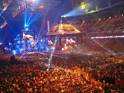 

WWE Wrestlemania Stadium poster on quality paper 13x19 Paper Print(19 inch X 13 inch, Rolled)