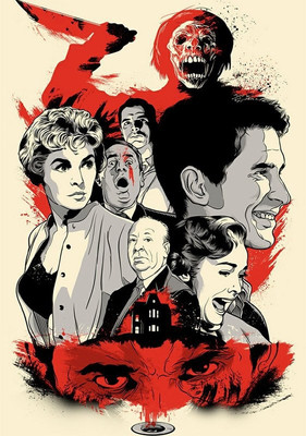 

Alfred Hitchcock Tribute Poster Paper Print on fine art paper 13x19 Fine Art Print(19 inch X 13 inch, Rolled)