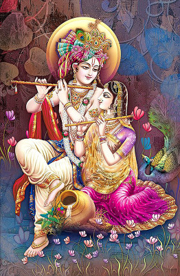 

Radha Krishna HD Wallpaper on Art Paper Fine Art Print(19 inch X 13 inch, Rolled)