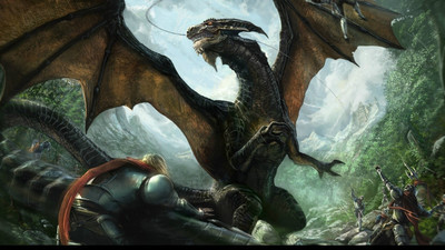 

dragon background poster on LARGE PRINT 36X24 INCHES Photographic Paper(36 inch X 24 inch, Rolled)
