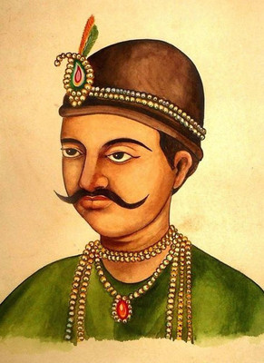 

India Vintage Painting Indian freedom fighter Tatya Tope hand painted ON LARGE PRINT 36X24 INCHES Photographic Paper(36 inch X 24 inch, Rolled)