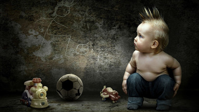 

sweet boy kid wall picture toys ball on LARGE PRINT 36X24 INCHES Photographic Paper(36 inch X 24 inch, Rolled)