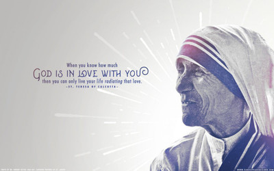 

mother teresa beautiful quote wallpaper on LARGE PRINT 36X24 INCHES Photographic Paper(36 inch X 24 inch, Rolled)