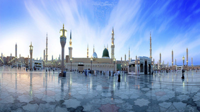 

sweet madina shareef hd wallpapers on LARGE PRINT 36X24 INCHES Photographic Paper(36 inch X 24 inch, Rolled)