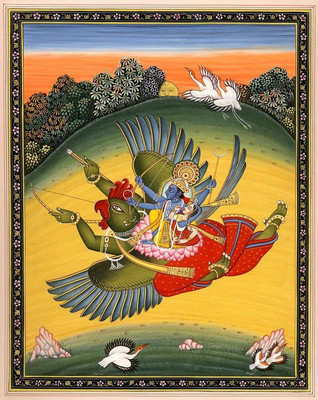 

vishnu ji Bhagwan poster on fine art paper 13x19 Fine Art Print(19 inch X 13 inch, Rolled)