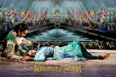 

Poster Mughal-E-Azam - Madhubala and Dilip Kumar Canvas Art on LARGE PRINT 36X24 INCHES Photographic Paper(36 inch X 24 inch, Rolled)