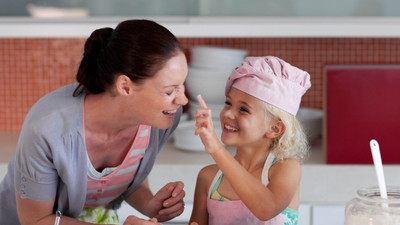 

mother daughter kitchen sweets on fine art paper 13x19 Fine Art Print(19 inch X 13 inch, Rolled)