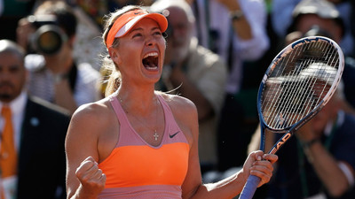 

maria sharapova roland garros 2014 final wins on fine art paper 13x19 Fine Art Print(19 inch X 13 inch, Rolled)