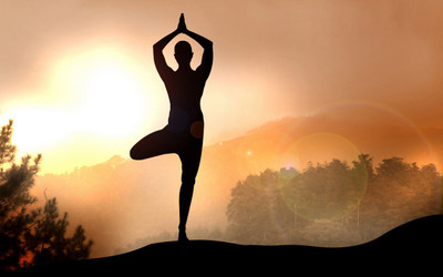 

yoga background hd wall poster on LARGE PRINT 36X24 INCHES Photographic Paper(36 inch X 24 inch, Rolled)