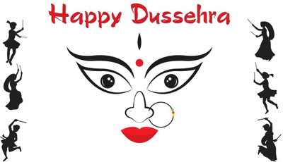 

Happy Dussehra HD Wallpapers Background poster on fine art paper 13x19 Fine Art Print(19 inch X 13 inch, Rolled)