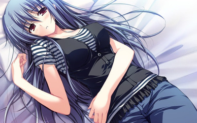 

Anime Girl in Black Top poster on fine art paper 13x19 Fine Art Print(19 inch X 13 inch, Rolled)