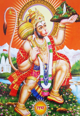 

Ram Bhakth Hanuman Ji - 2 HD Quality poster on fine art paper 13x19 Fine Art Print(19 inch X 13 inch, Rolled)