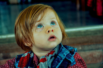 

People Children Cute blue eyed child with red hair on LARGE PRINT 36X24 INCHES Photographic Paper(36 inch X 24 inch, Rolled)
