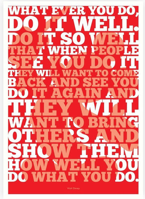 

WHAT EVER YOU DO TYPOGRAPHY begutiful good poster on fine art paper 13x19 Fine Art Print(19 inch X 13 inch, Rolled)