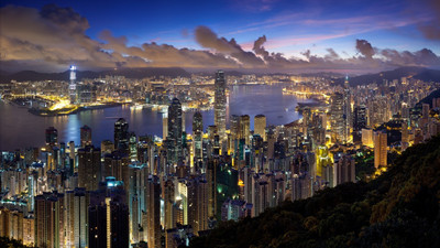 

hong kong wallpaper poster on LARGE PRINT 36X24 INCHES Photographic Paper(36 inch X 24 inch, Rolled)