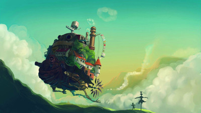 

Howl's Moving Castle Cartoon Cartoon Sky HD on fine art paper 13x19 Fine Art Print(19 inch X 13 inch, Rolled)