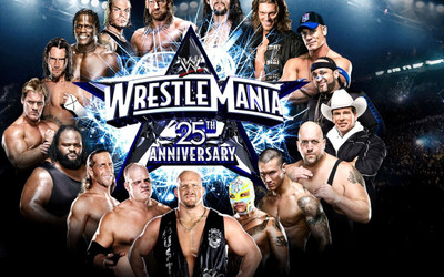 

WWE Wrestlemania 25 Anniversary All Superstars Photos poster on LARGE PRINT 36X24 INCHES Photographic Paper(24 inch X 24 inch, Rolled)