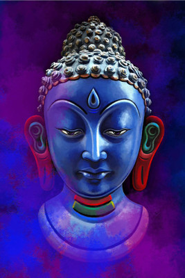

budha painting 2 HD Wallpaper on Art Paper Fine Art Print(19 inch X 13 inch, Rolled)